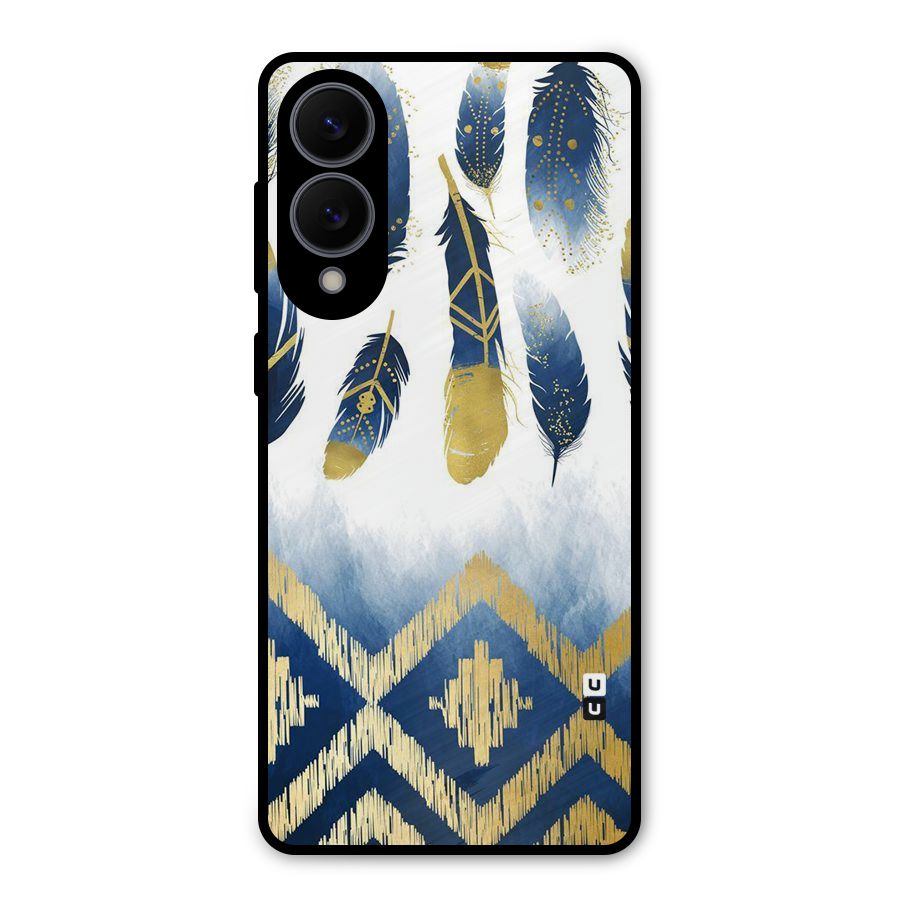 Feathers Beauty Metal Back Case for Galaxy S25 Edge