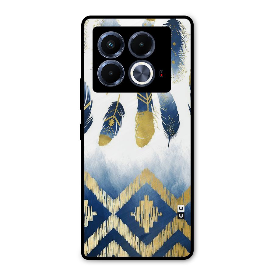 Feathers Beauty Metal Back Case for Infinix Note 40 5G