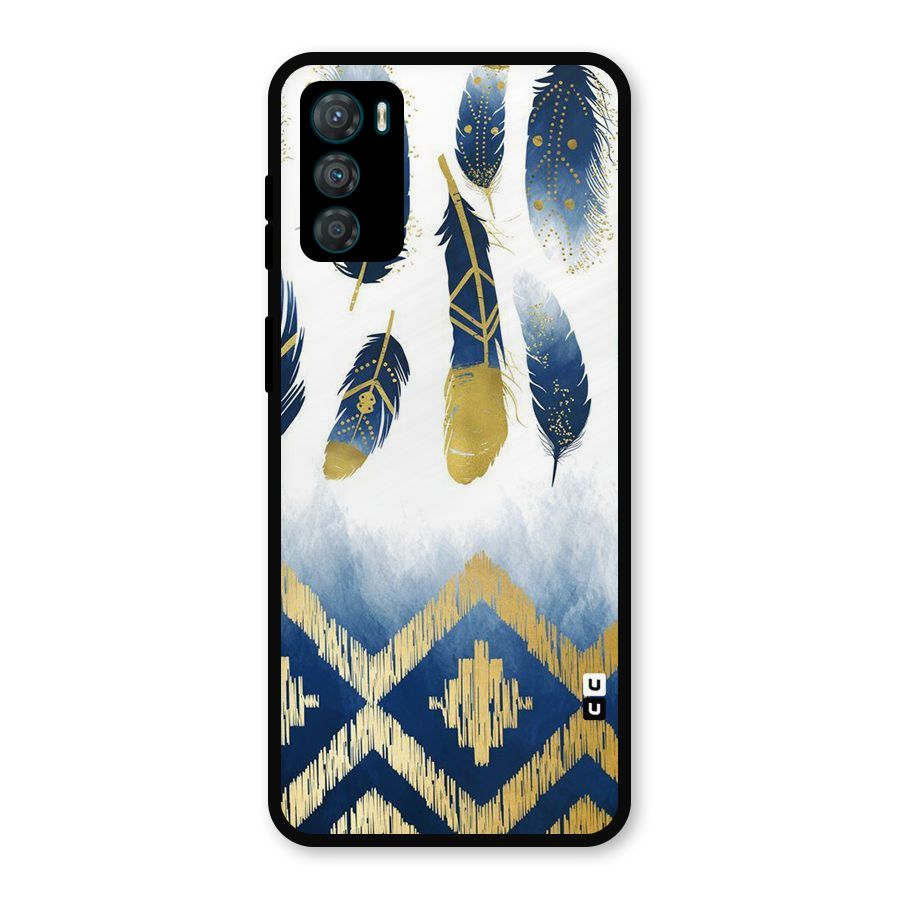 Feathers Beauty Metal Back Case for Moto G42