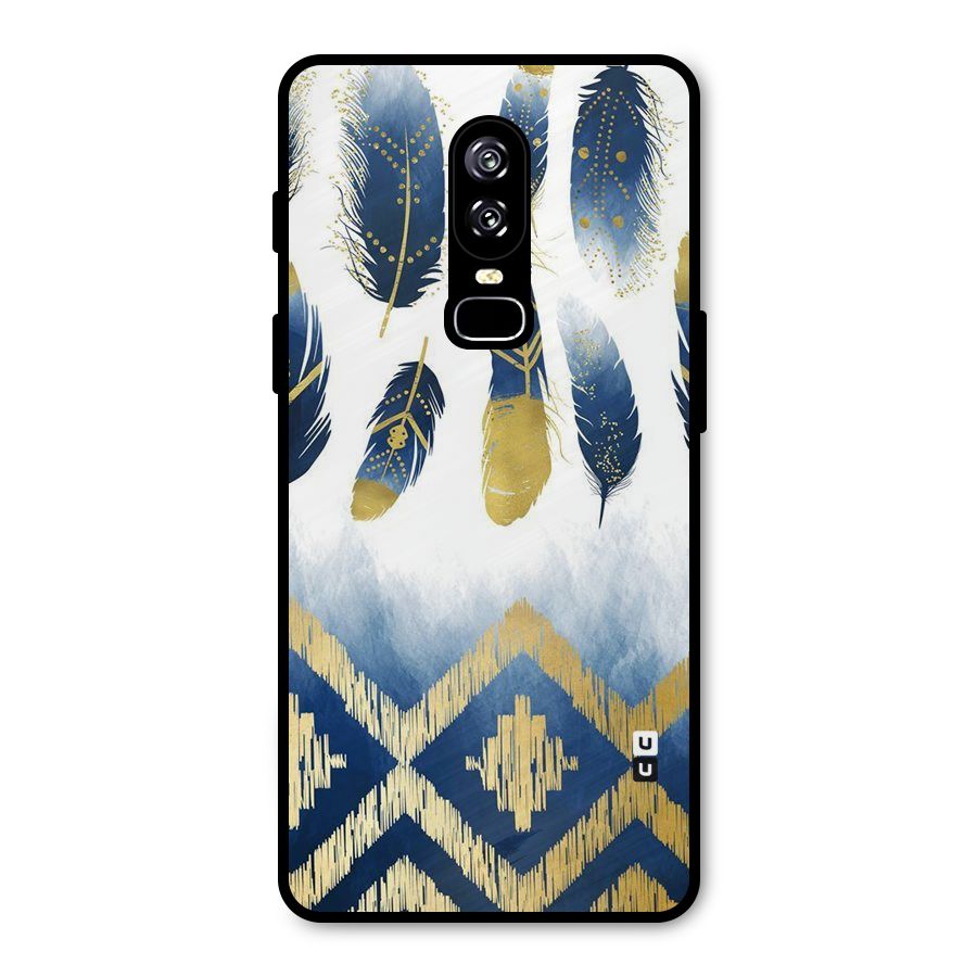 Feathers Beauty Metal Back Case for OnePlus 6
