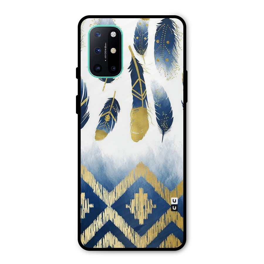 Feathers Beauty Metal Back Case for OnePlus 8T