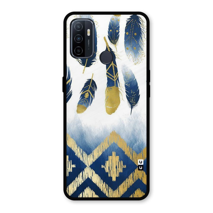 Feathers Beauty Metal Back Case for Oppo A53