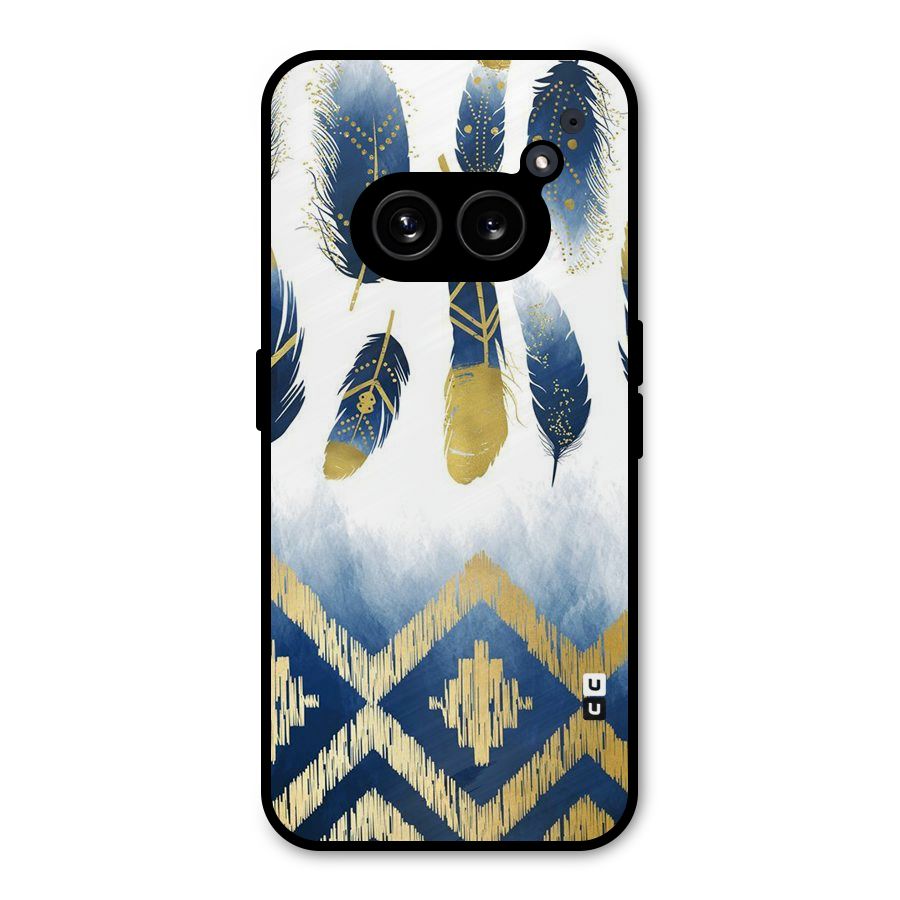 Feathers Beauty Metal Back Case for Nothing Phone 2a