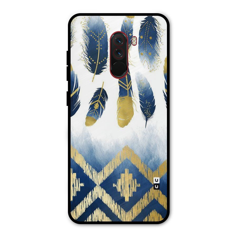 Feathers Beauty Metal Back Case for Poco F1