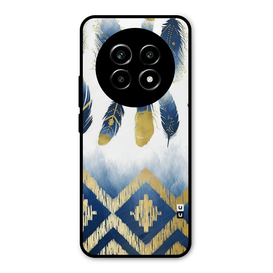 Feathers Beauty Metal Back Case for Realme 13 Pro