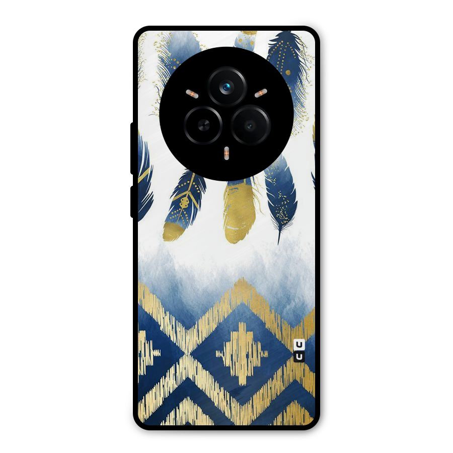 Feathers Beauty Metal Back Case for Realme 14 Pro