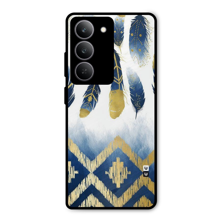 Feathers Beauty Metal Back Case for Realme 14x