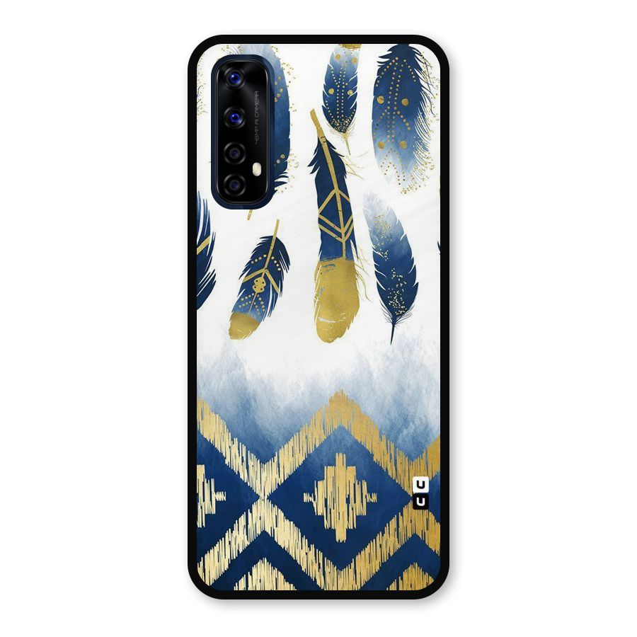 Feathers Beauty Metal Back Case for Realme 7