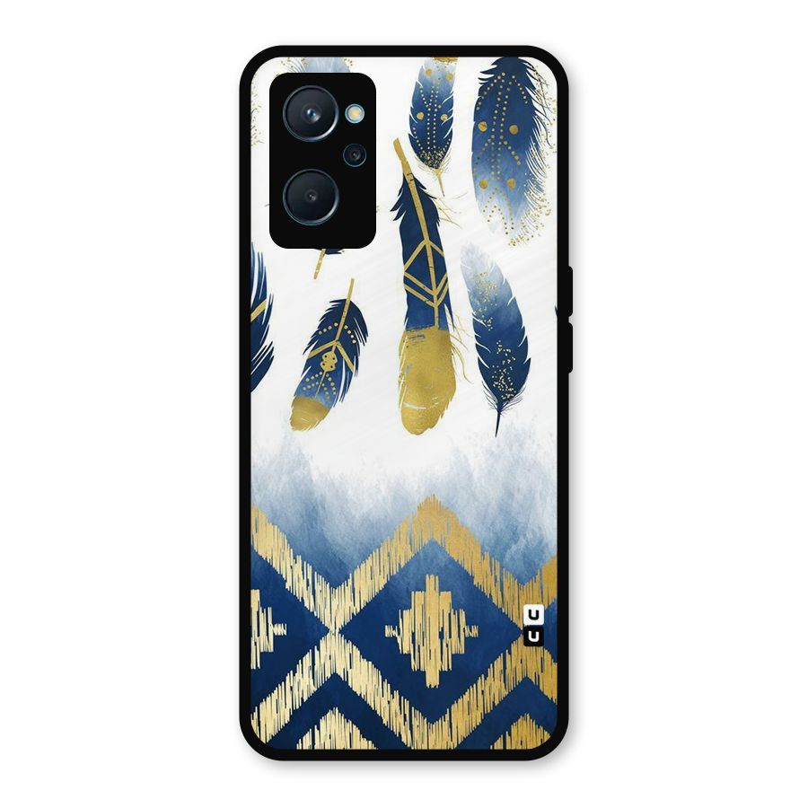 Feathers Beauty Metal Back Case for Realme 9i