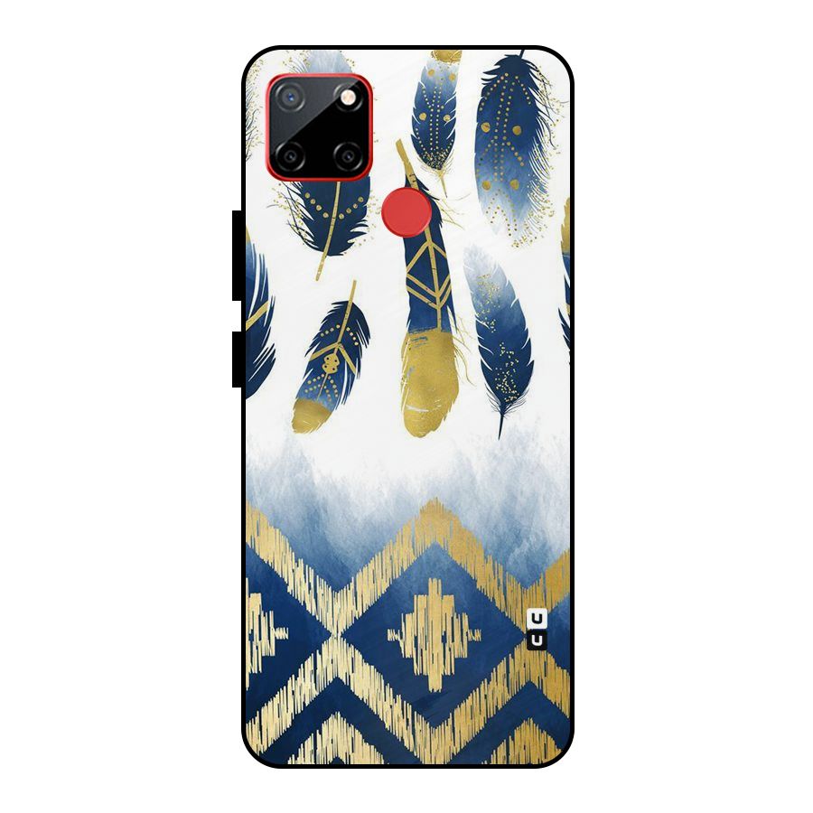 Feathers Beauty Metal Back Case for Realme C12