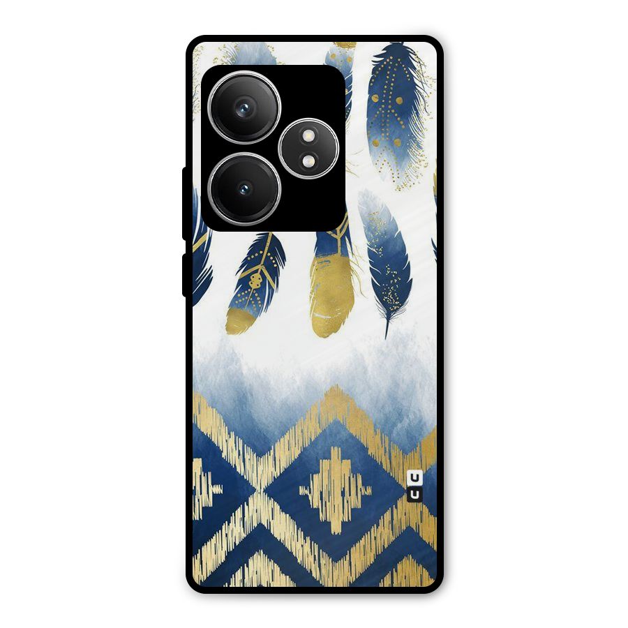 Feathers Beauty Metal Back Case for Realme GT 6T
