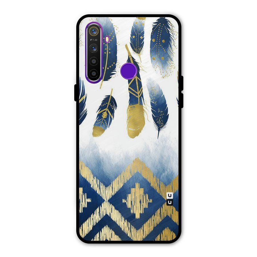 Feathers Beauty Metal Back Case for Realme Narzo 10