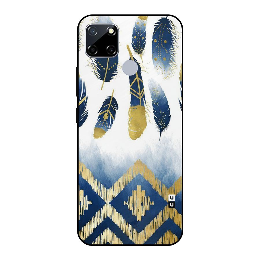Feathers Beauty Metal Back Case for Realme Narzo 20