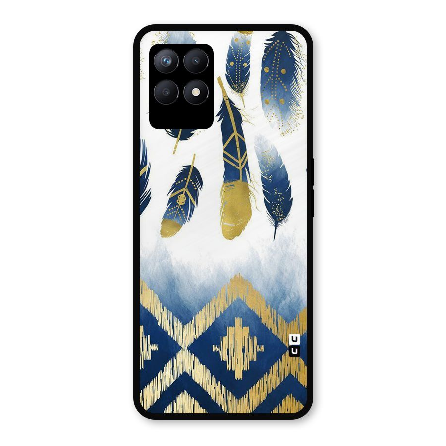 Feathers Beauty Metal Back Case for Realme Narzo 50