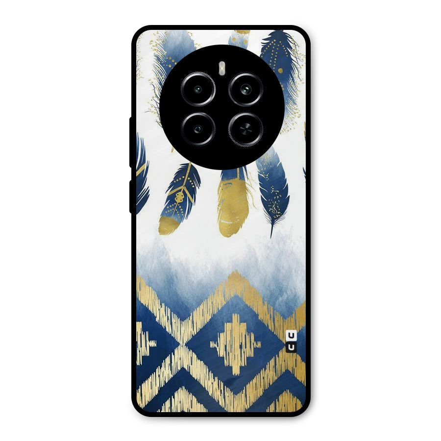 Feathers Beauty Metal Back Case for Realme P1