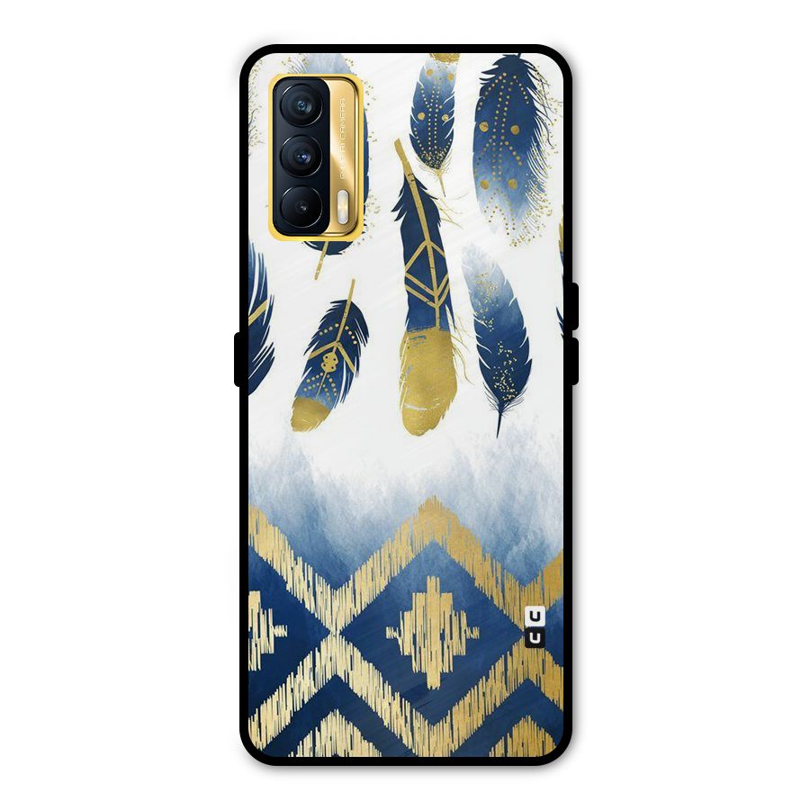 Feathers Beauty Metal Back Case for Realme X7