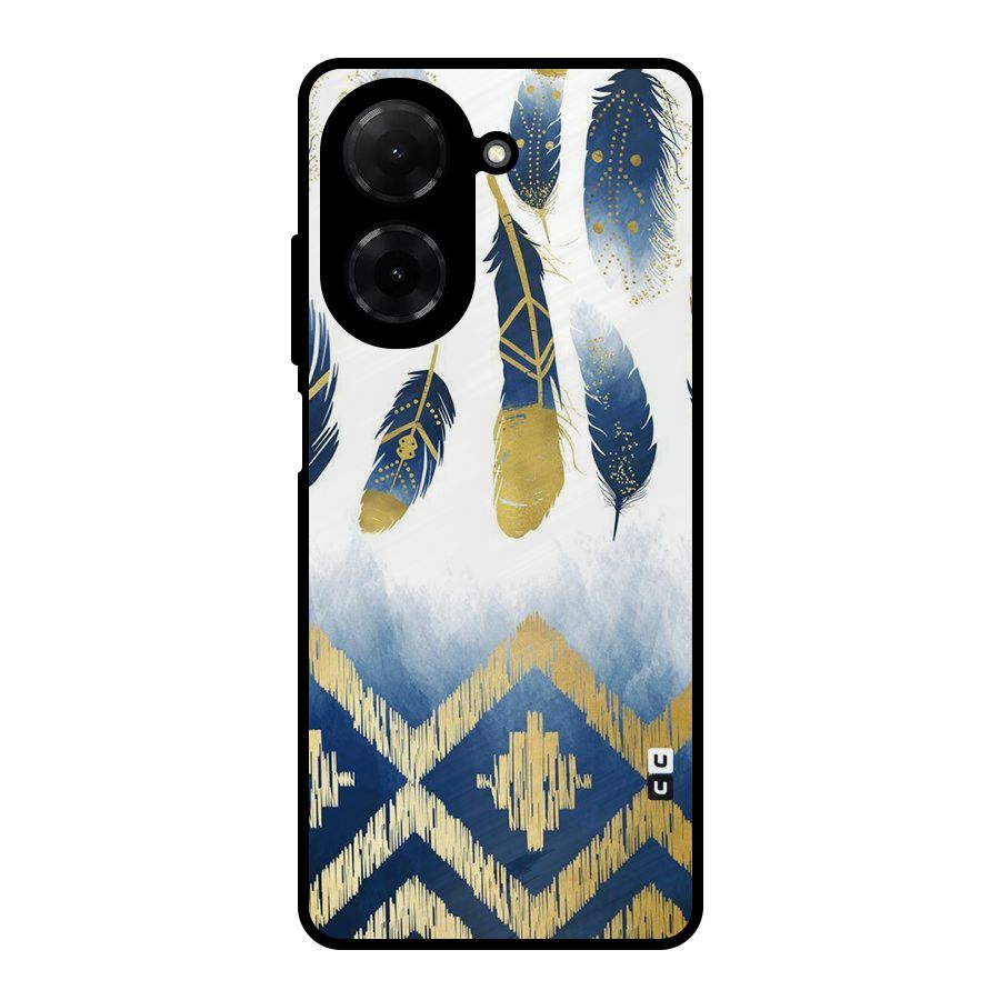 Feathers Beauty Metal Back Case for Redmi A5 4G