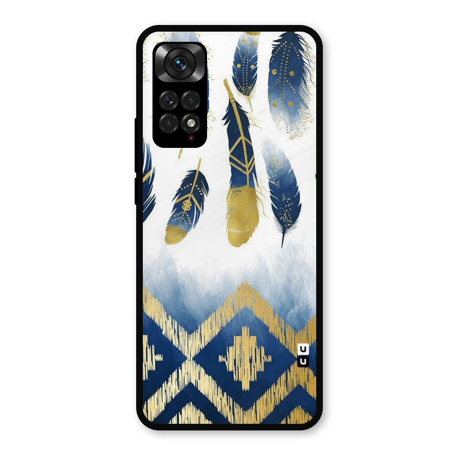 Feathers Beauty Metal Back Case for Redmi Note 11