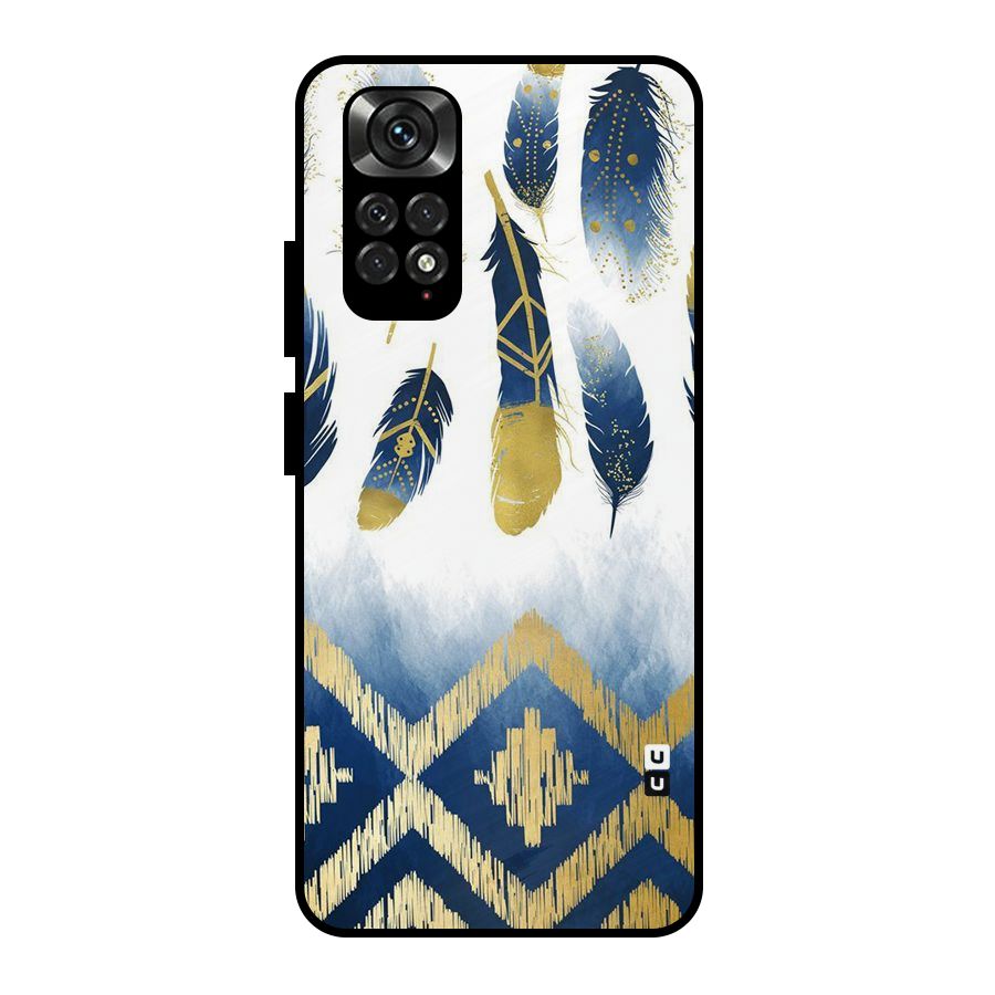 Feathers Beauty Metal Back Case for Redmi Note 11 Pro Plus 5G