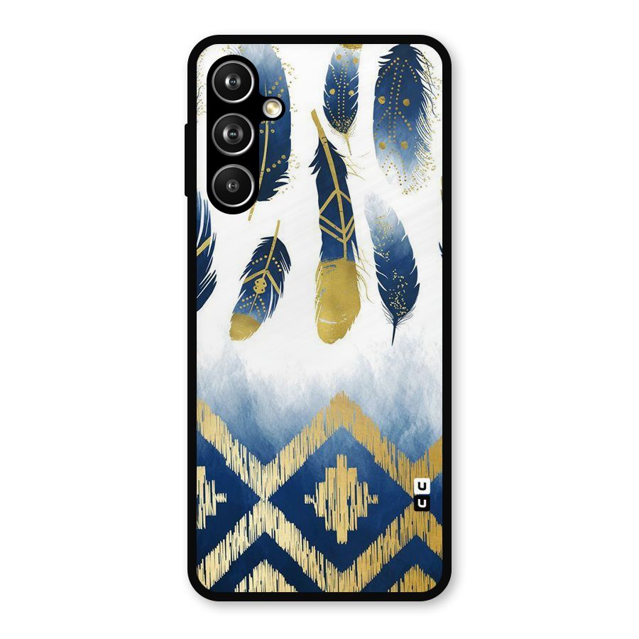 Feathers Beauty Metal Back Case for Samsung Galaxy M54