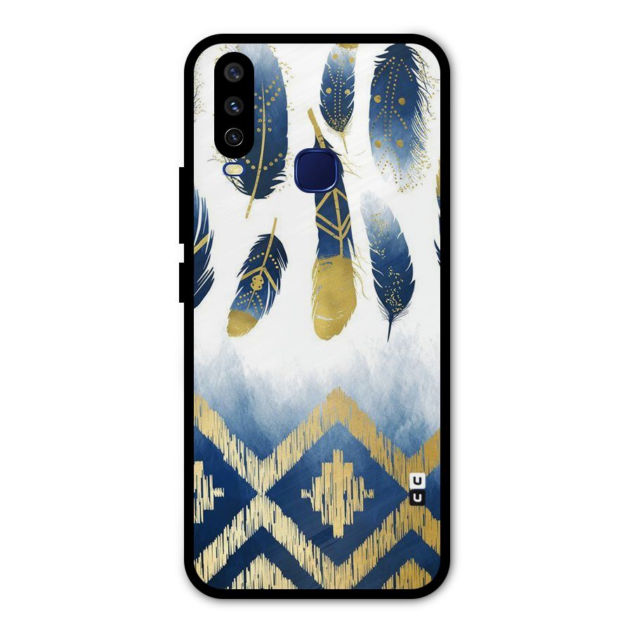 Feathers Beauty Metal Back Case for Vivo V17
