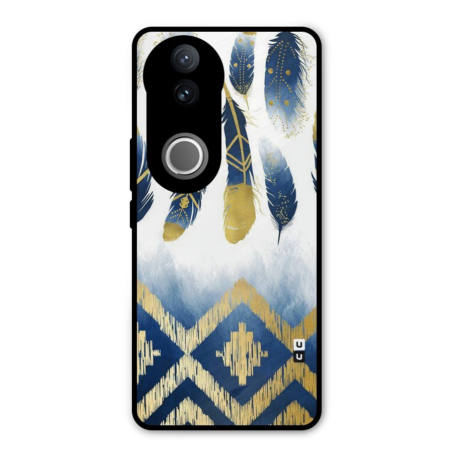 Feathers Beauty Metal Back Case for Vivo V50