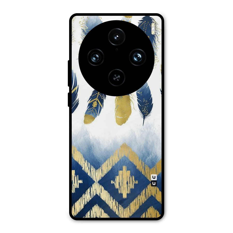 Feathers Beauty Metal Back Case for Vivo X100 Pro