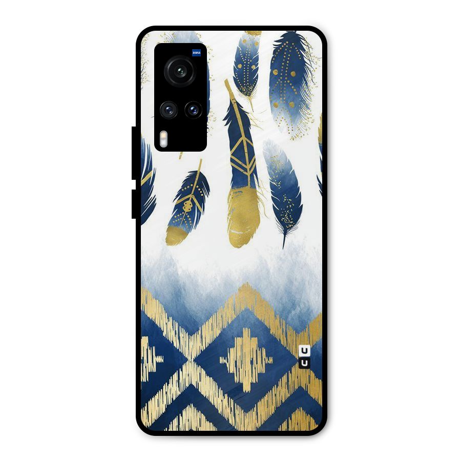 Feathers Beauty Metal Back Case for Vivo X60