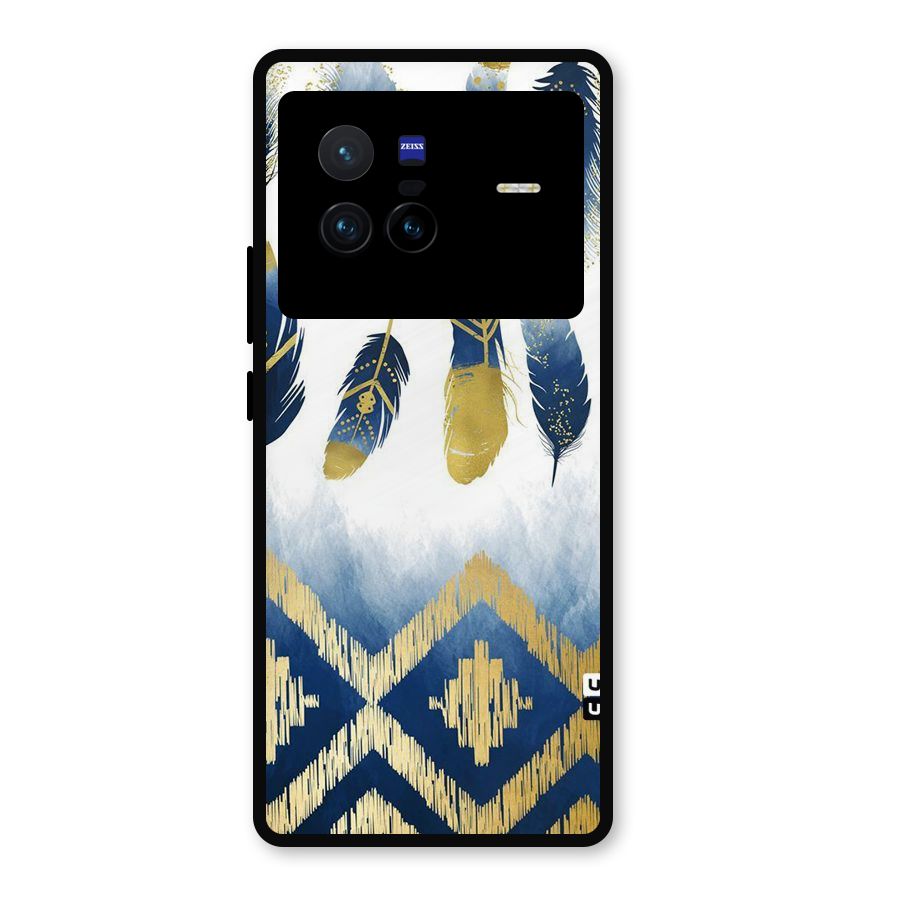 Feathers Beauty Metal Back Case for Vivo X80