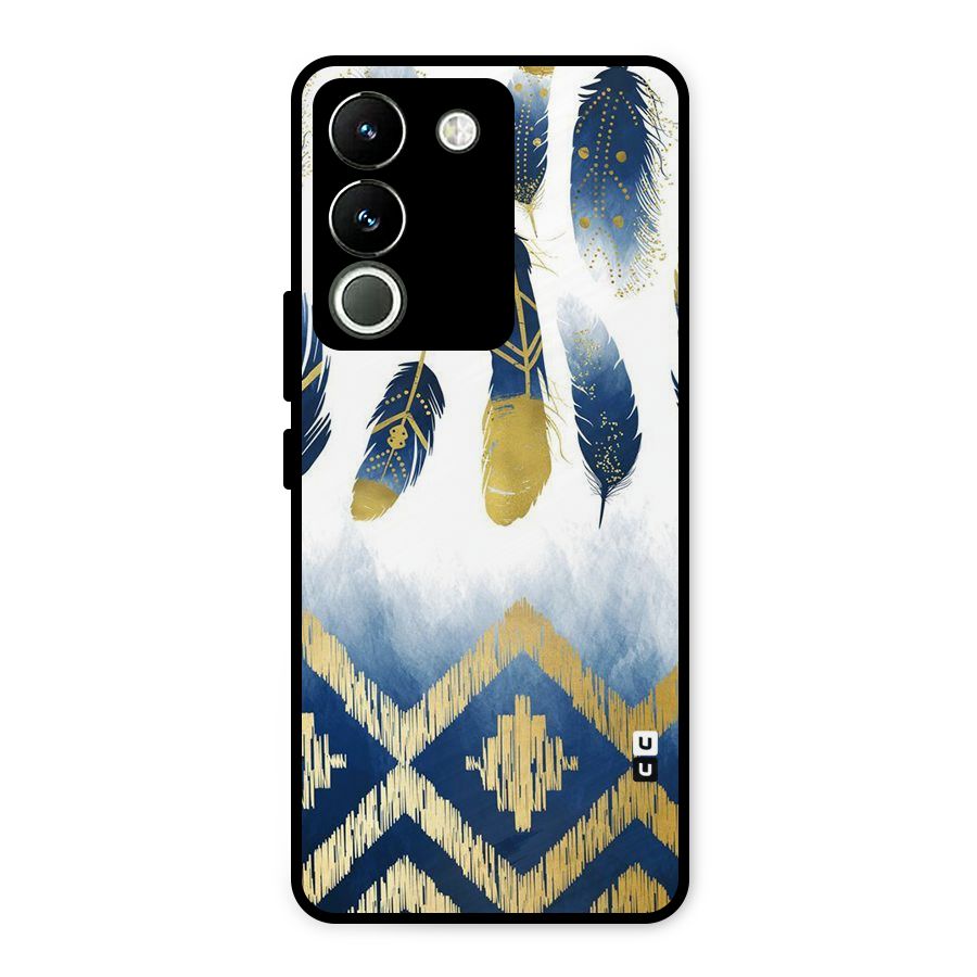 Feathers Beauty Metal Back Case for Vivo Y200