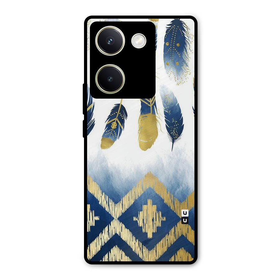 Feathers Beauty Metal Back Case for Vivo Y200 Pro