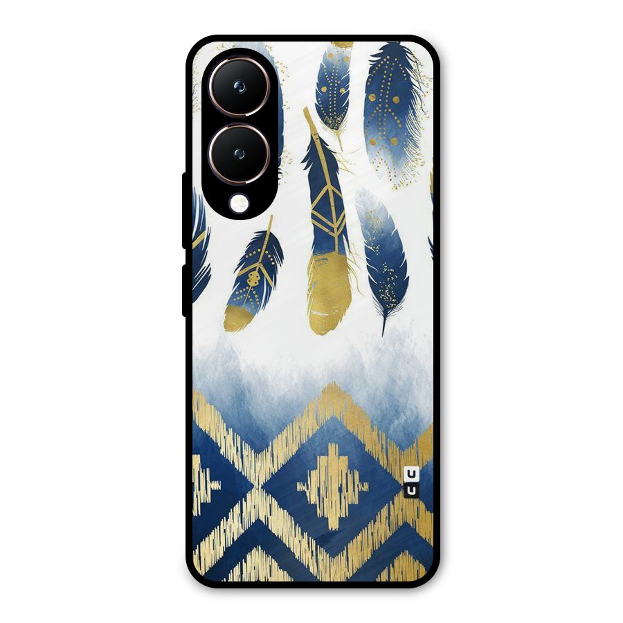 Feathers Beauty Metal Back Case for Vivo Y28