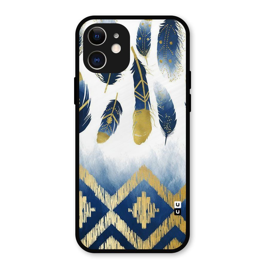 Feathers Beauty Metal Back Case for iPhone 12
