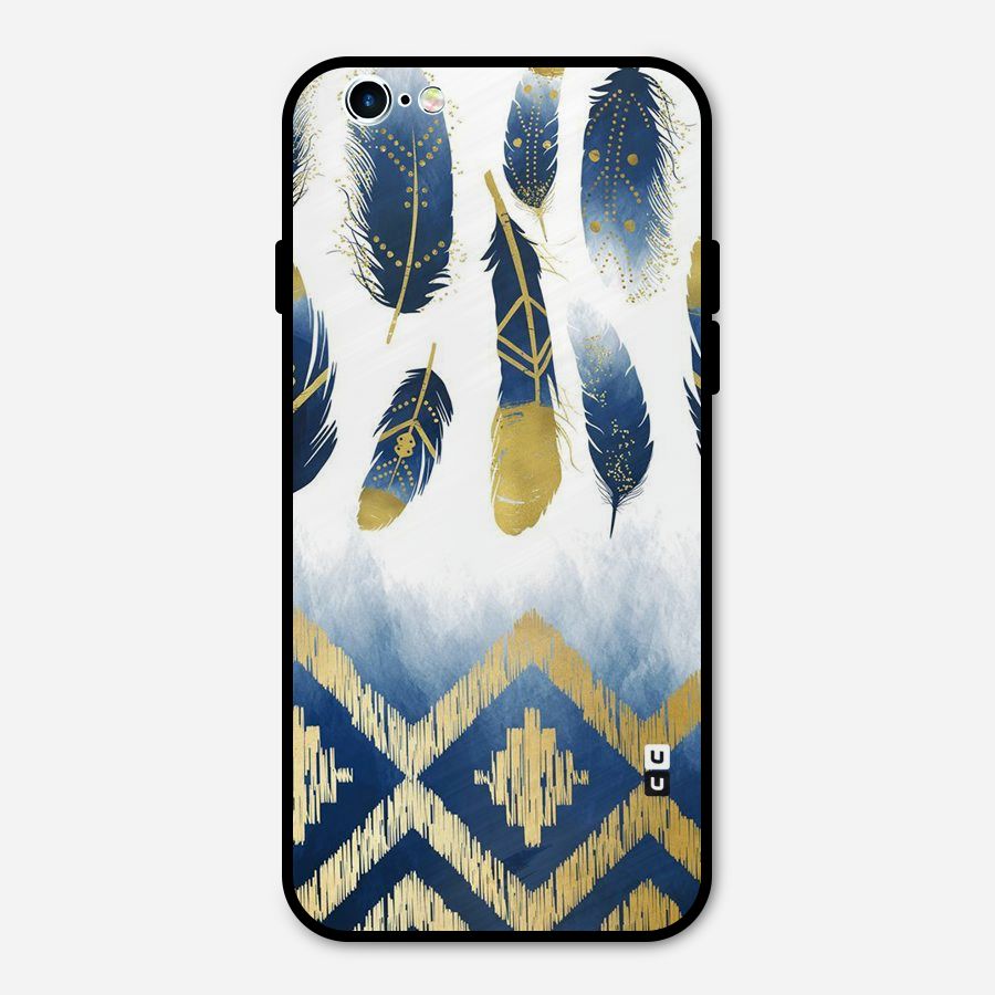 Feathers Beauty Metal Back Case for iPhone 6 6s