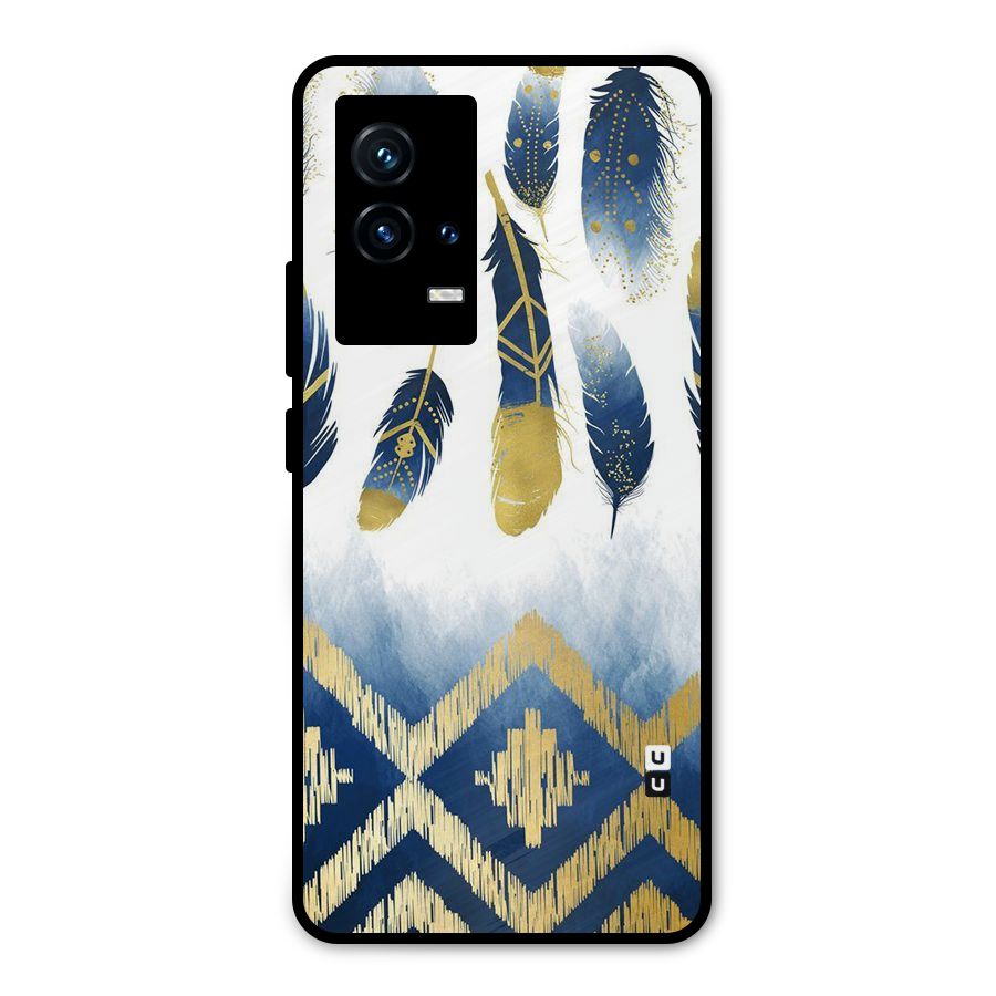 Feathers Beauty Metal Back Case for iQOO 9 5G