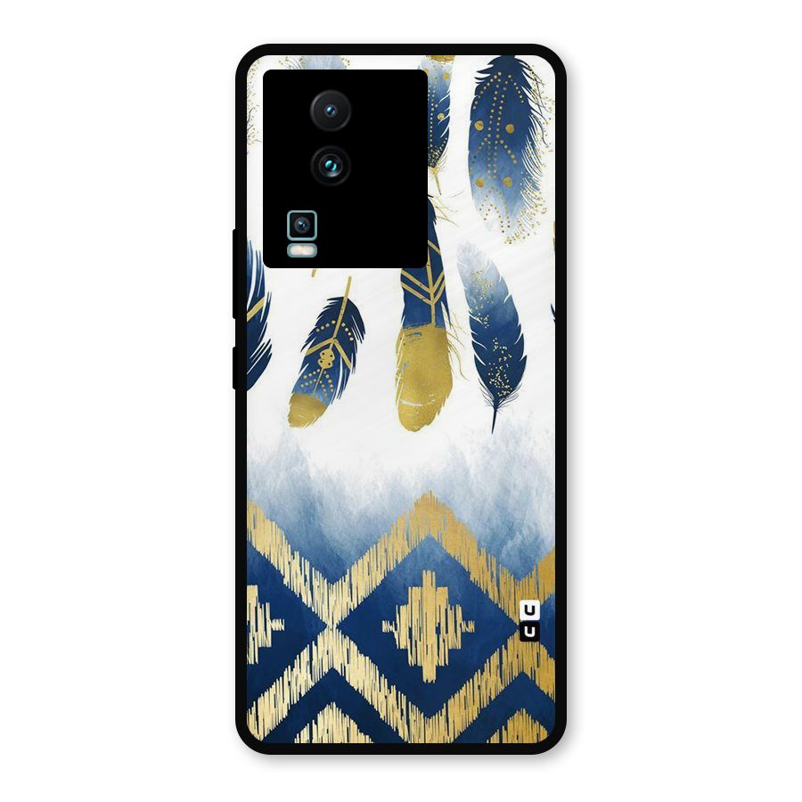 Feathers Beauty Metal Back Case for iQOO Neo 7 Pro