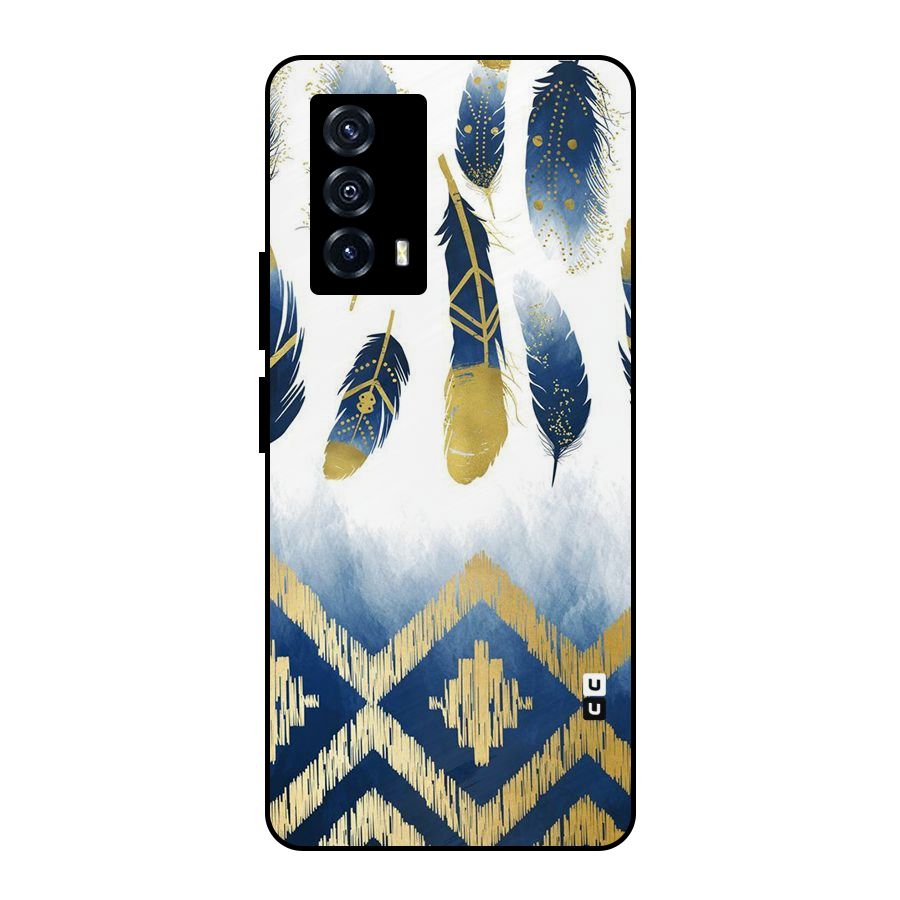 Feathers Beauty Metal Back Case for iQOO Z5