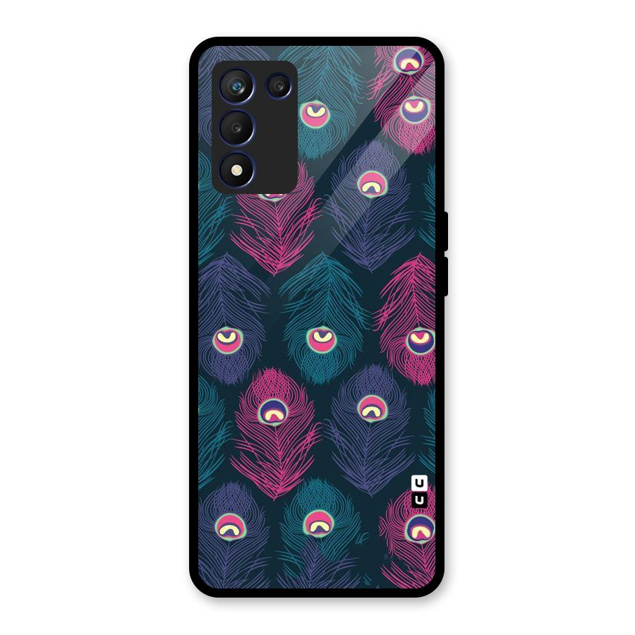 Feathers Patterns Glass Back Case for Realme 9 5G Speed