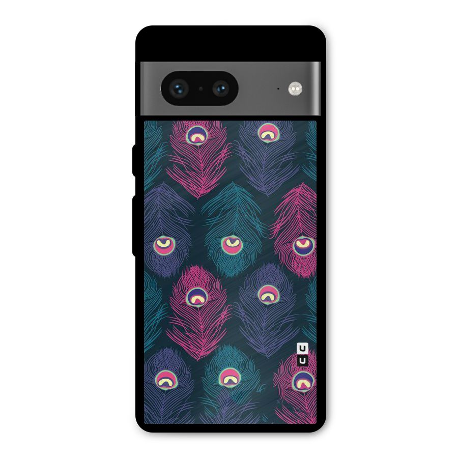 Feathers Patterns Metal Back Case for Google Pixel 7