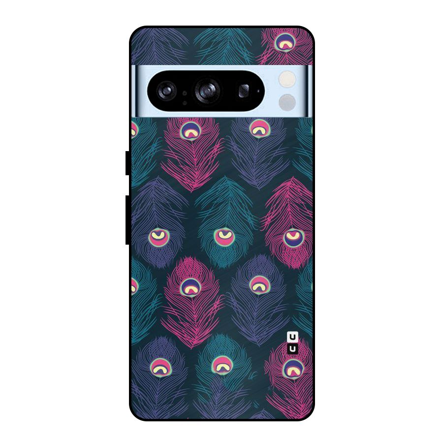 Feathers Patterns Metal Back Case for Google Pixel 8 Pro
