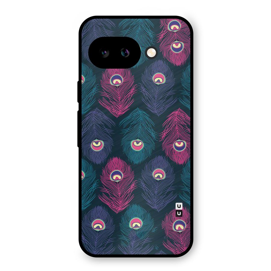 Feathers Patterns Metal Back Case for Google Pixel 9a