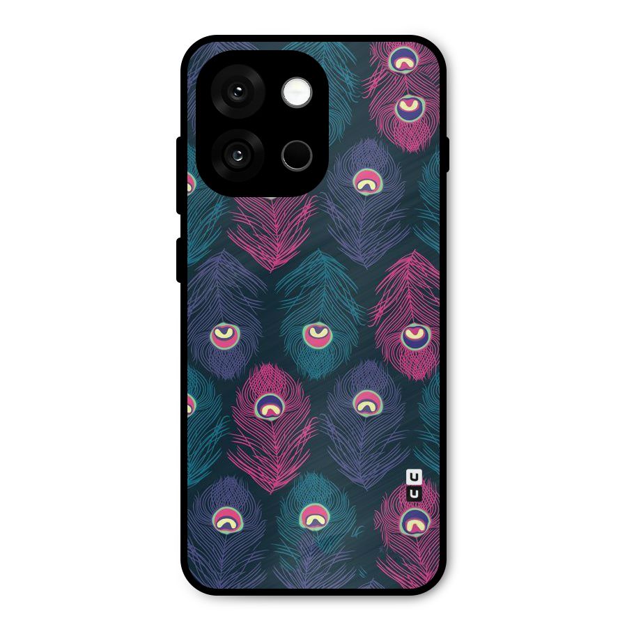 Feathers Patterns Metal Back Case for OnePlus 13s
