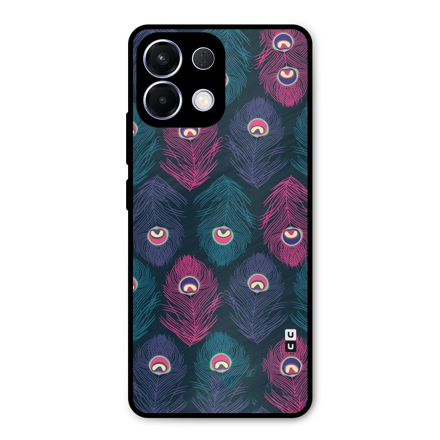 Feathers Patterns Metal Back Case for Oppo K13