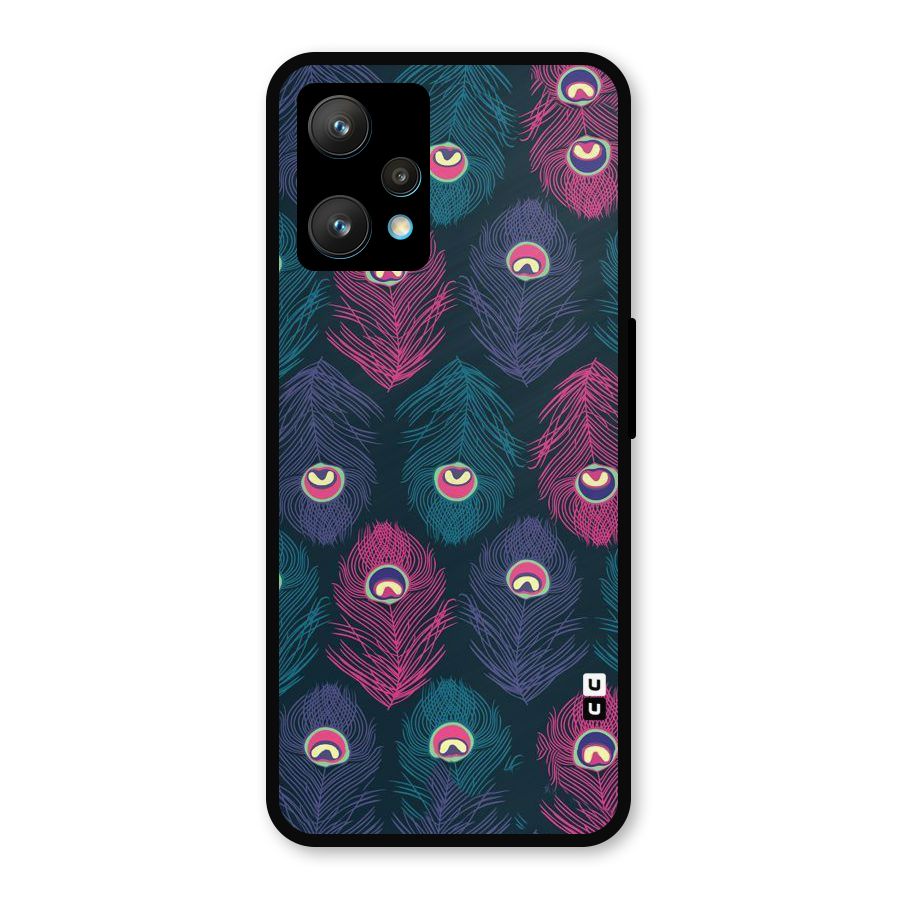 Feathers Patterns Metal Back Case for Realme 9