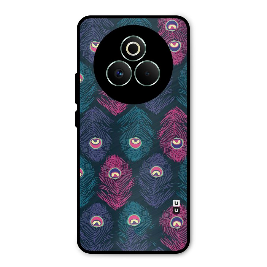 Feathers Patterns Metal Back Case for Realme P3 Pro