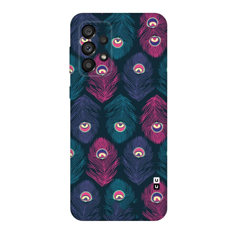 Feathers Patterns Original Polycarbonate Back Case for Galaxy A73 5G