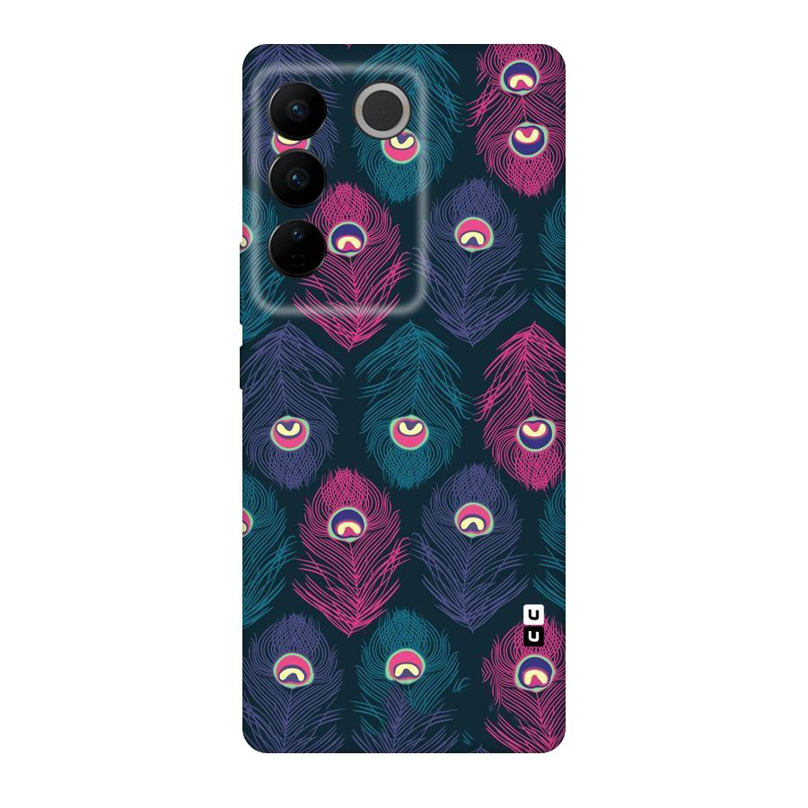 Feathers Patterns Original Polycarbonate Back Case for Vivo V27