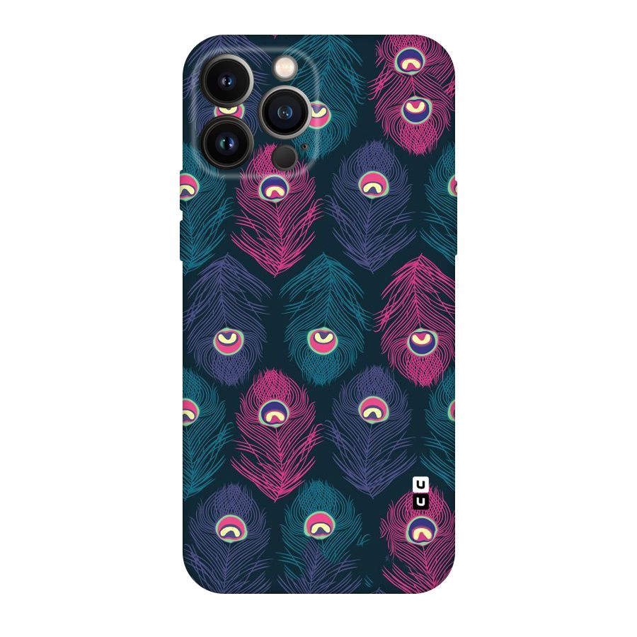 Feathers Patterns Original Polycarbonate Back Case for iPhone 13 Pro Max