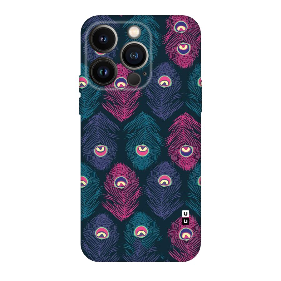 Feathers Patterns Original Polycarbonate Back Case for iPhone 14 Pro