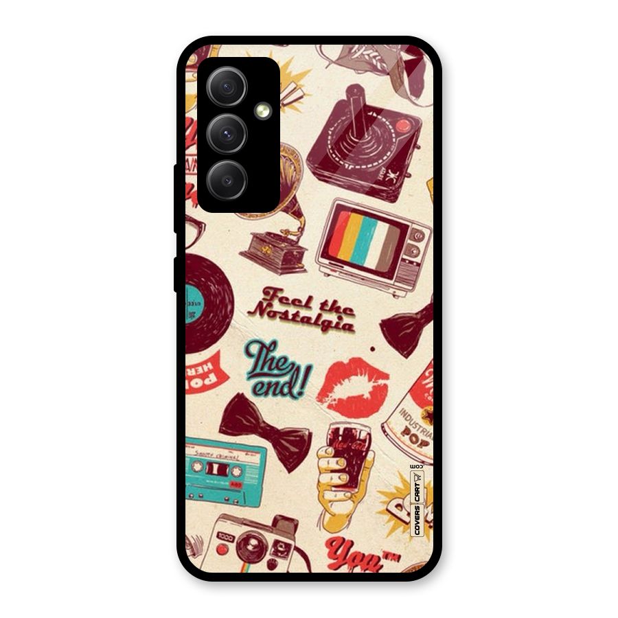 Feel The Nostalgia Glass Back Case for Galaxy A34